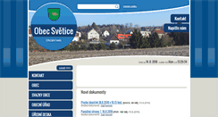 Desktop Screenshot of obecsvetice.cz